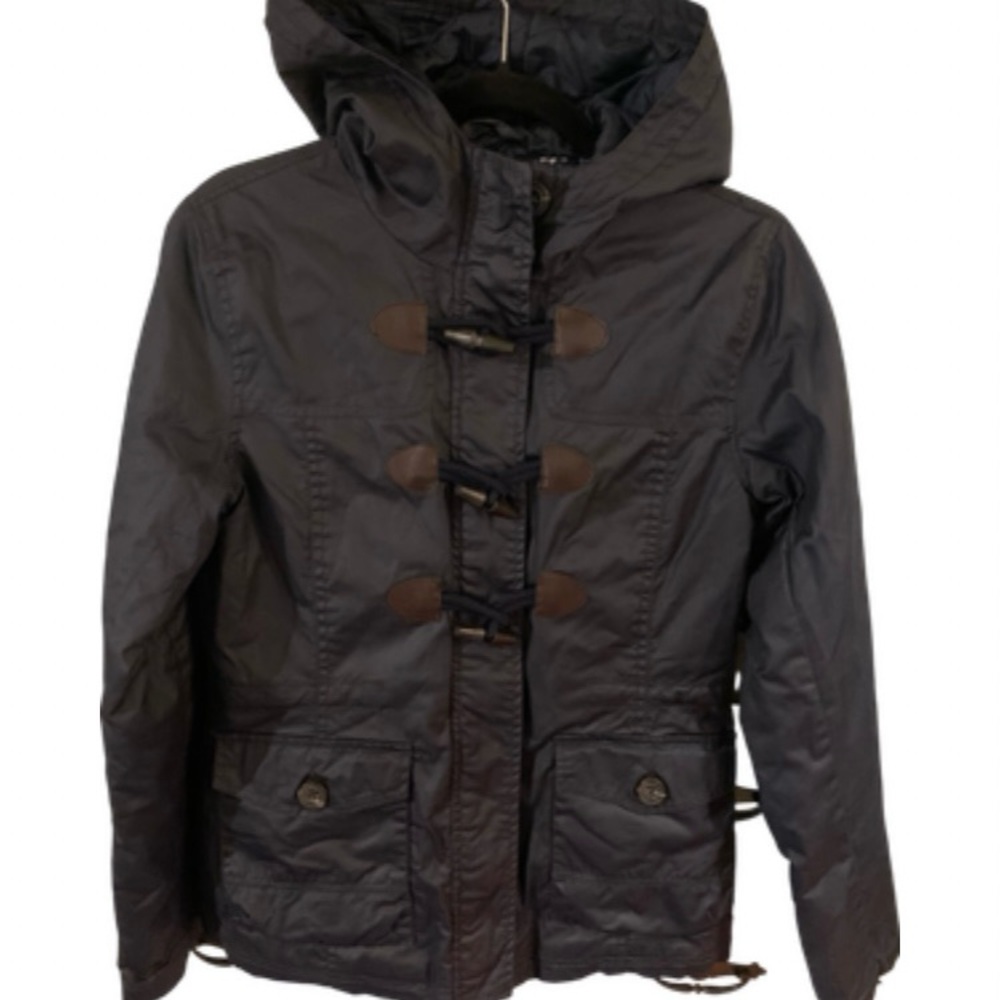 Aeropostale Blue Utility Jacket Weather-Resistant Hooded